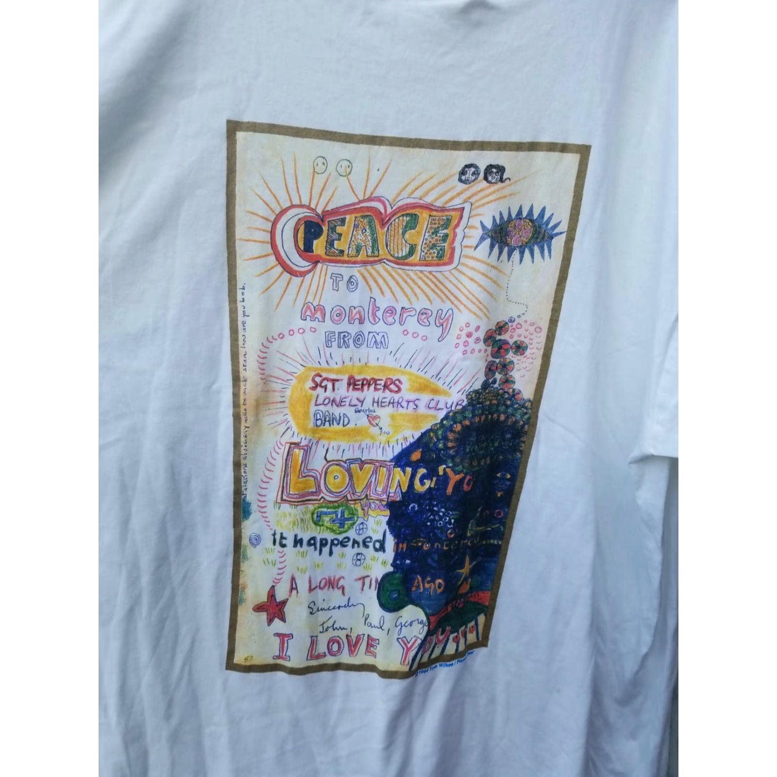 Vintage VINTAGE Beatles Monterey Pop Single Stitch Planet Gear Wilkes T Shirt XL Shirt Adults XL White 1994 90s Boys Girls Mens Womens Size US XL / EU 56 / 4 - 2 Thumbnail