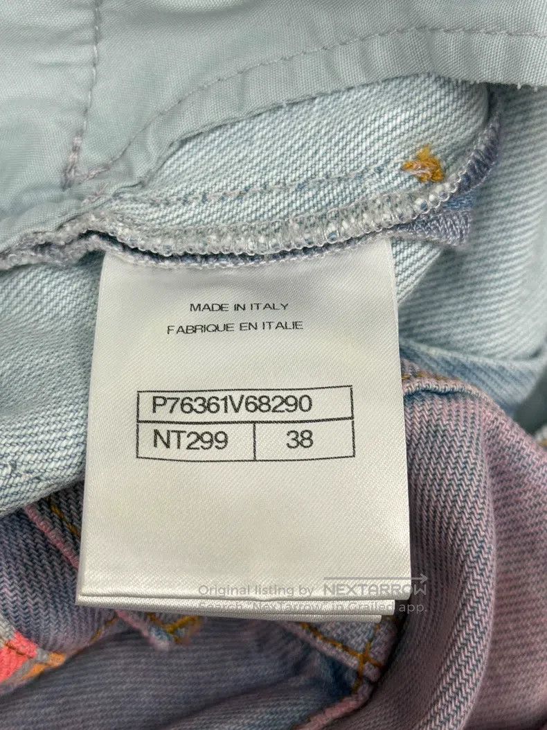 Chanel Chanel Pink gradient denim wide-leg trousers Size 25" / US 0 / IT 36 - 4 Thumbnail