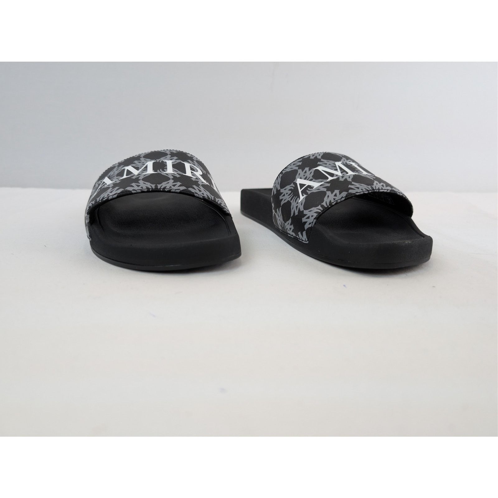 Amiri o1rshd1 MA Quad Canvas Pool Slide Sandals in Black Size US 12 / EU 45 - 6 Thumbnail