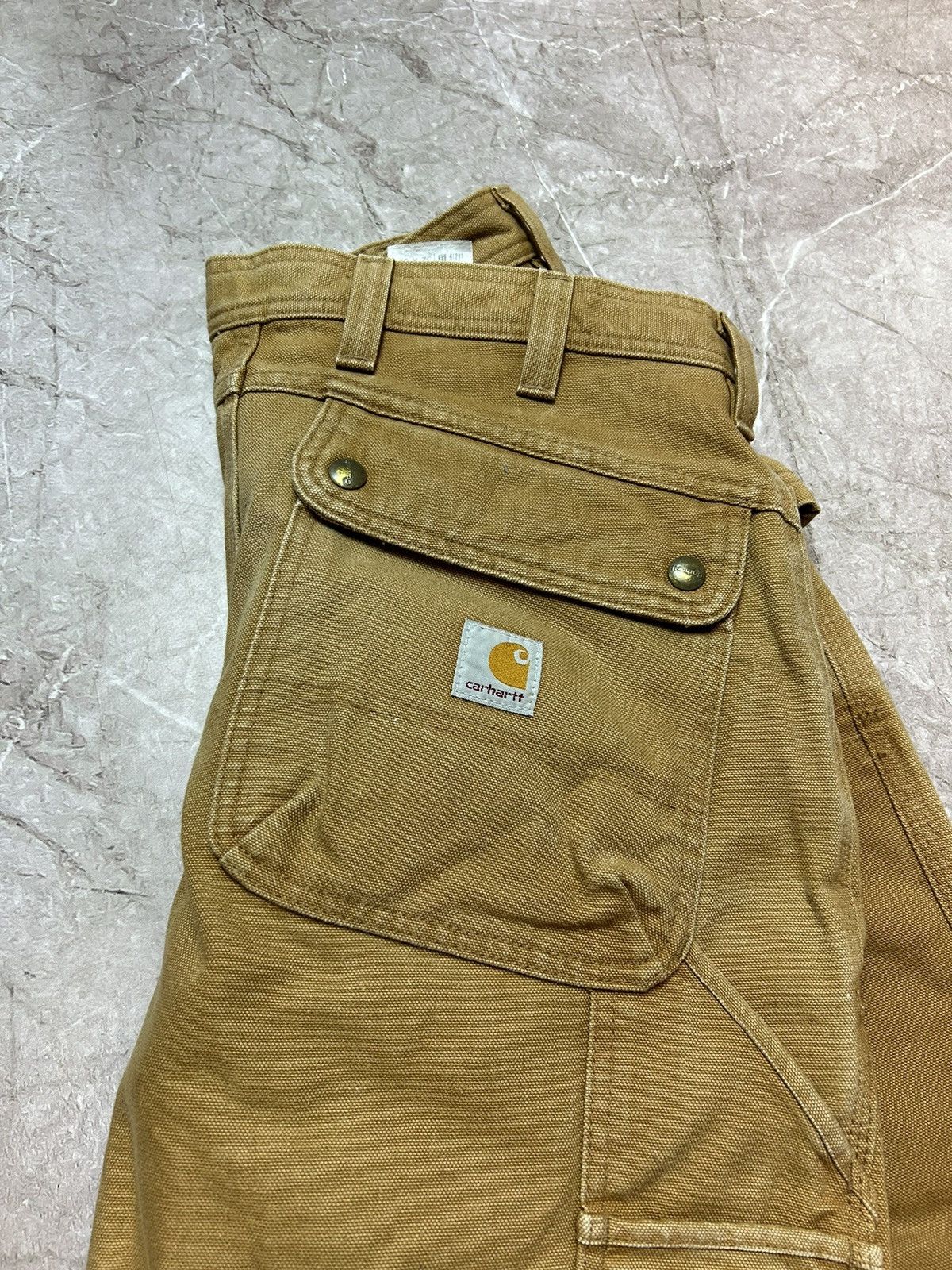 Carhartt × Vintage Faded Brown Carhartt Double Knee Brown Carhartt Pants B01 Size US 32 / EU 48 - 5 Thumbnail