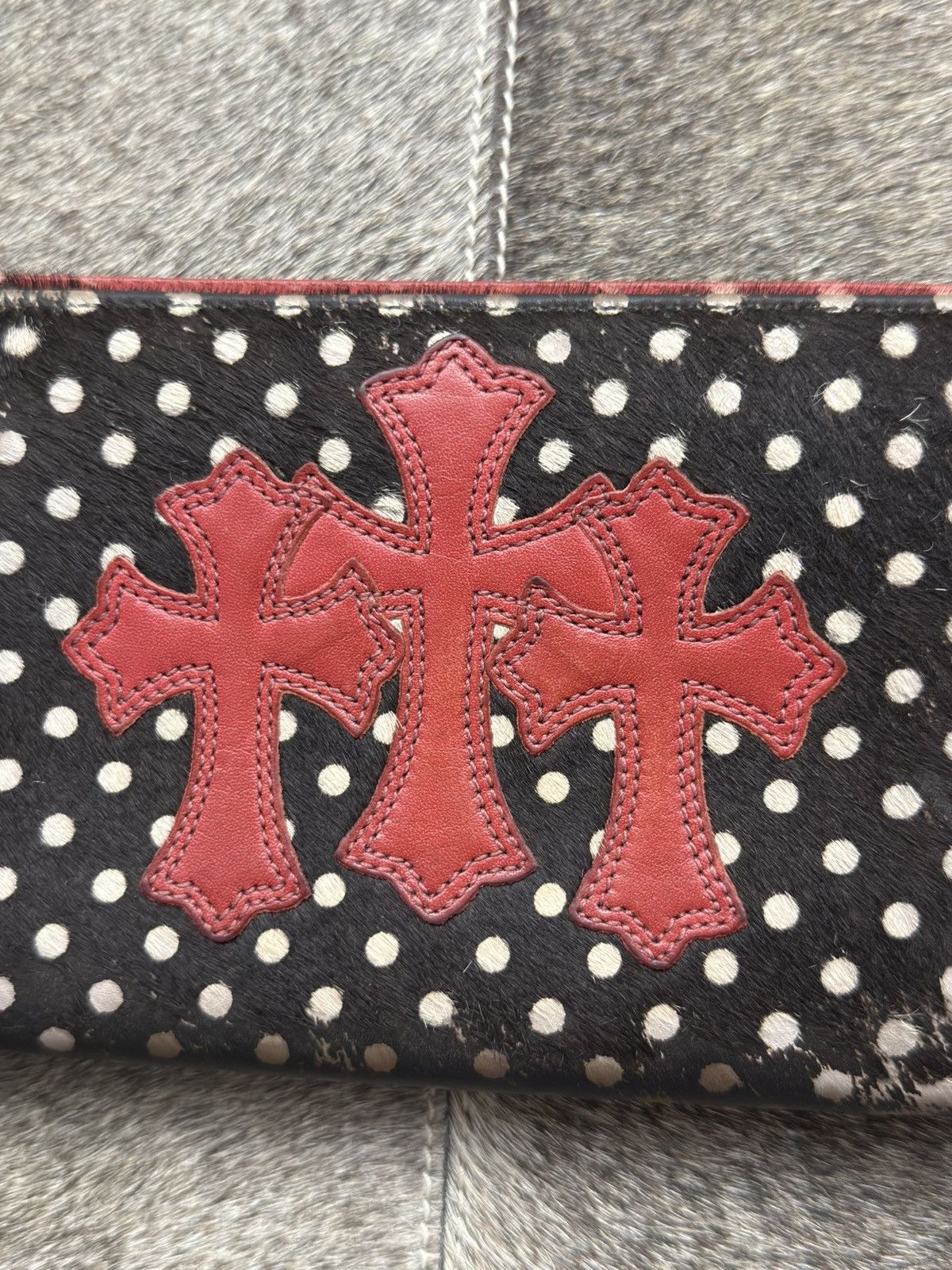 Chrome Hearts Chrome Hearts PolkaDot Pony Fur Patch Long Wallet Size ONE SIZE - 3 Thumbnail