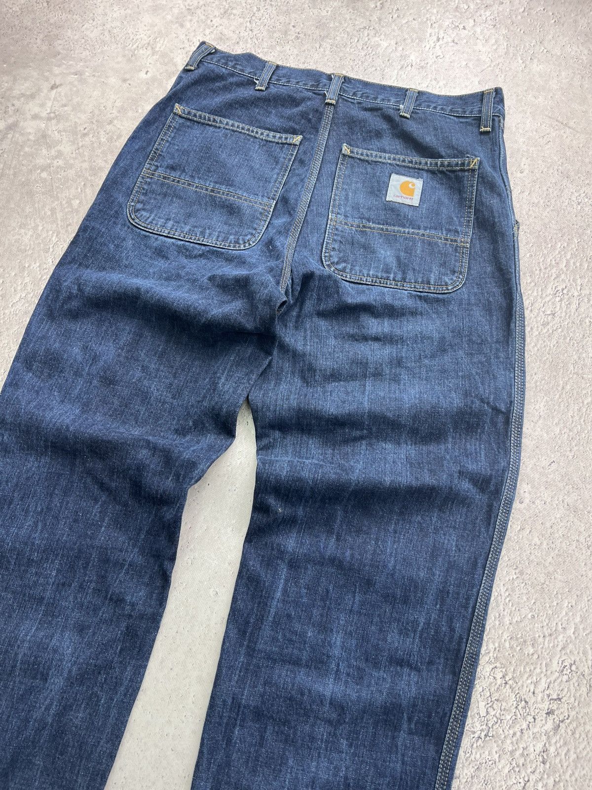Carhartt × Vintage Vintage Carhartt Double Knee Pants Black Faded Distressed Size US 30 / EU 46 - 10 Thumbnail