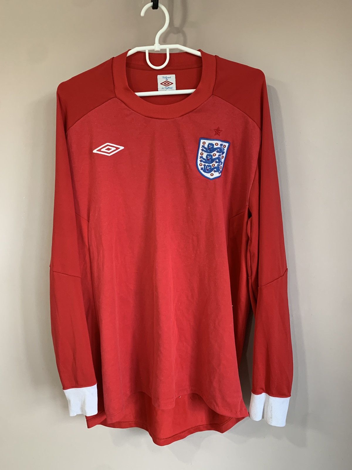 Umbro England Away Football Shirt Long Sleeve Umbro Retro Soccer M Size US M / EU 48-50 / 2 - 1 Thumbnail