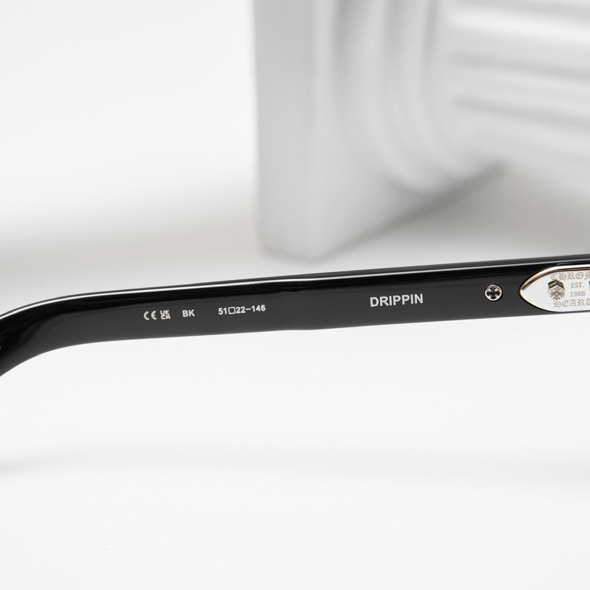 Chrome Hearts CHROME HEARTS DRIPPIN BLACK GLASSES Size ONE SIZE - 6 Thumbnail