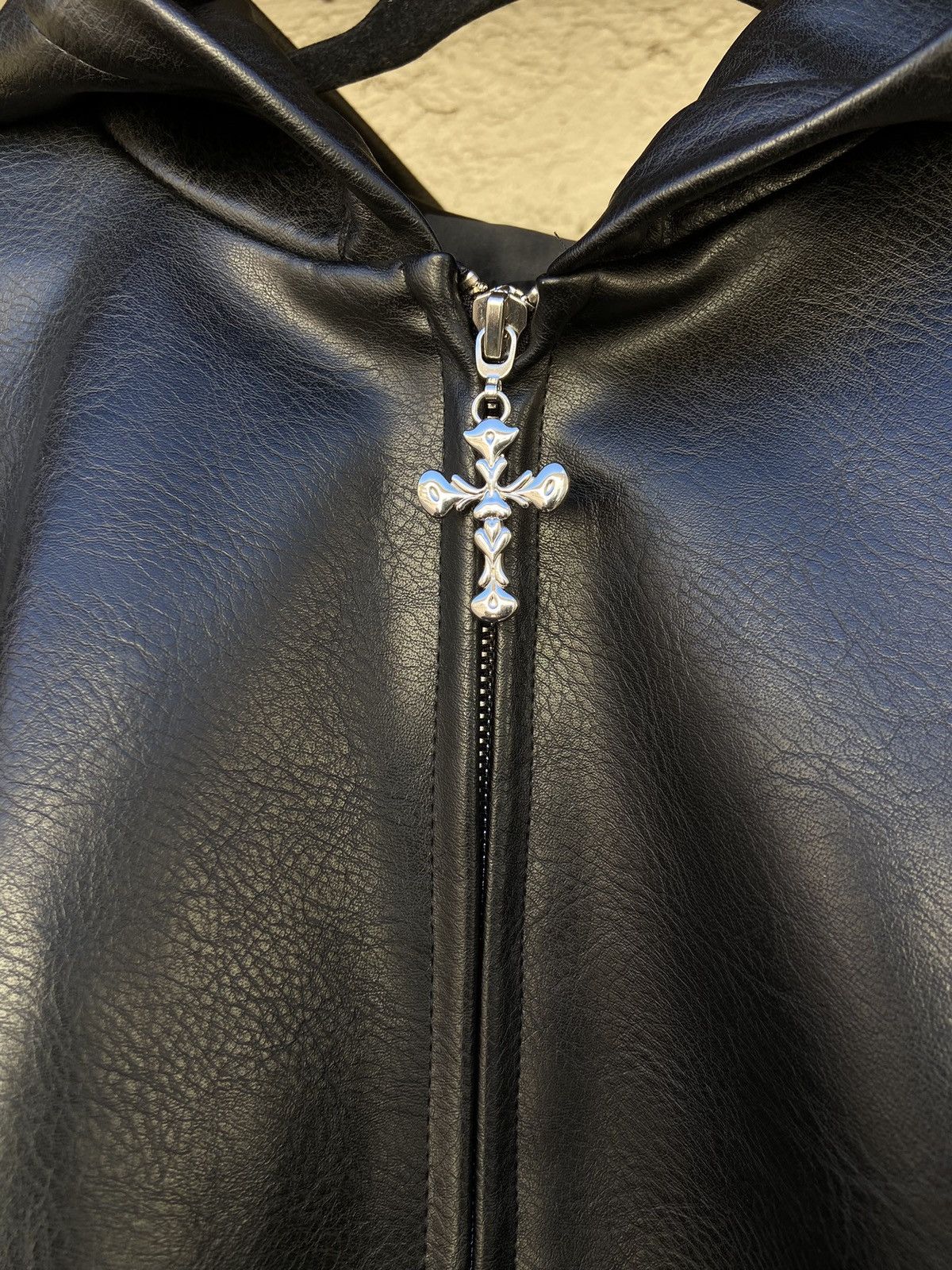 Other Curse Leather Hooded Bomber Jacket Size US S / EU 44-46 / 1 - 4 Thumbnail