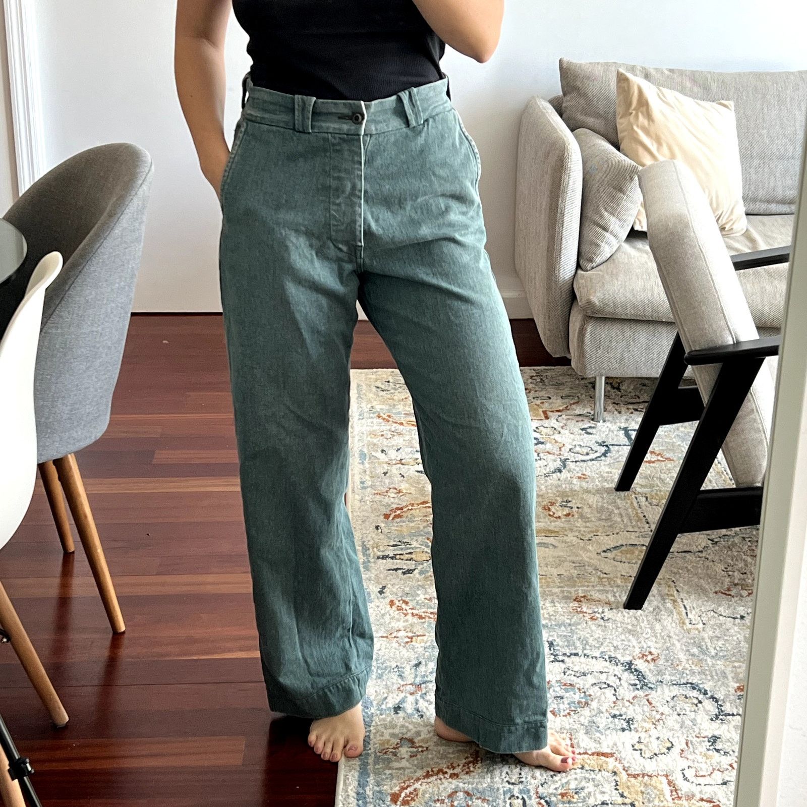 Imogene + Willie Imogene + Willie Kate high rise trousers pants size 27 Size 27" / US 4 / IT 40 - 1 Thumbnail