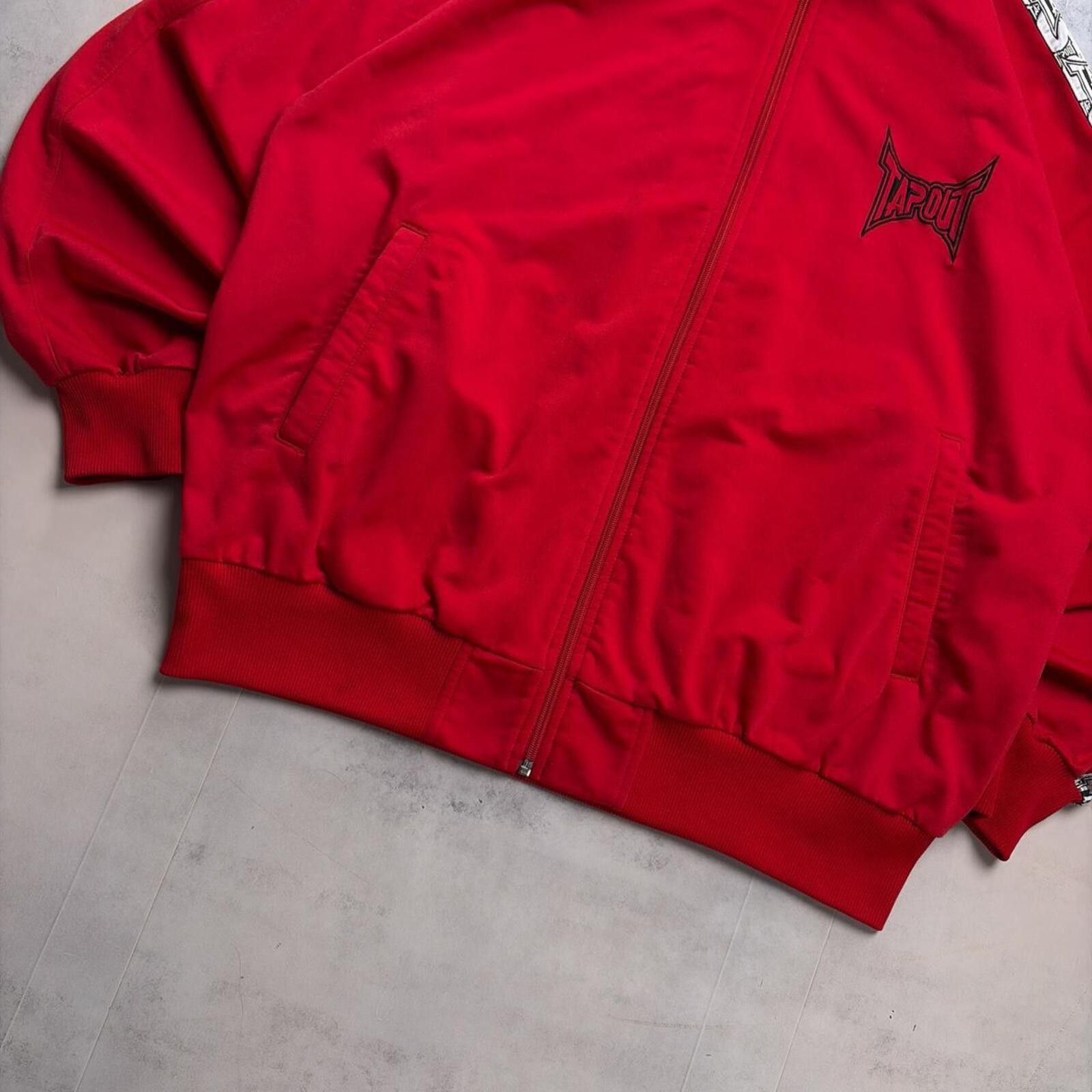 Tapout Y2K Red Tapout Grunge Skater Track Jacket Size US XL / EU 56 / 4 - 4 Thumbnail