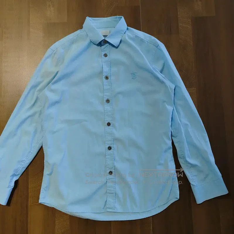 Burberry Burberry Light Blue Linen Blend Women's Shirt. Size M / US 6-8 / IT 42-44 - 1 Thumbnail