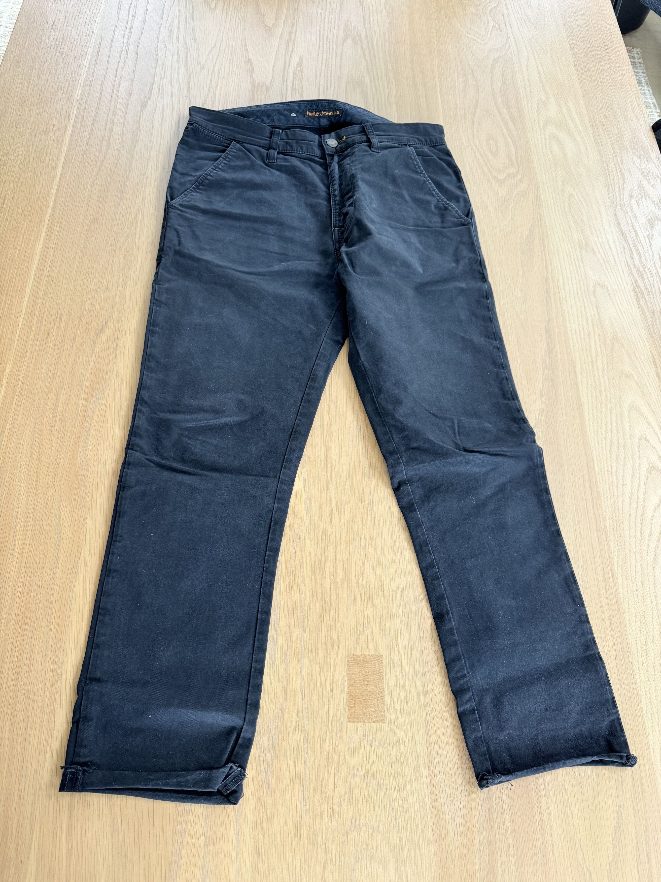 Nudie Jeans Nudie Jeans - Slim Adam - Raw Hem Black Chino Size US 29 - 1 Thumbnail