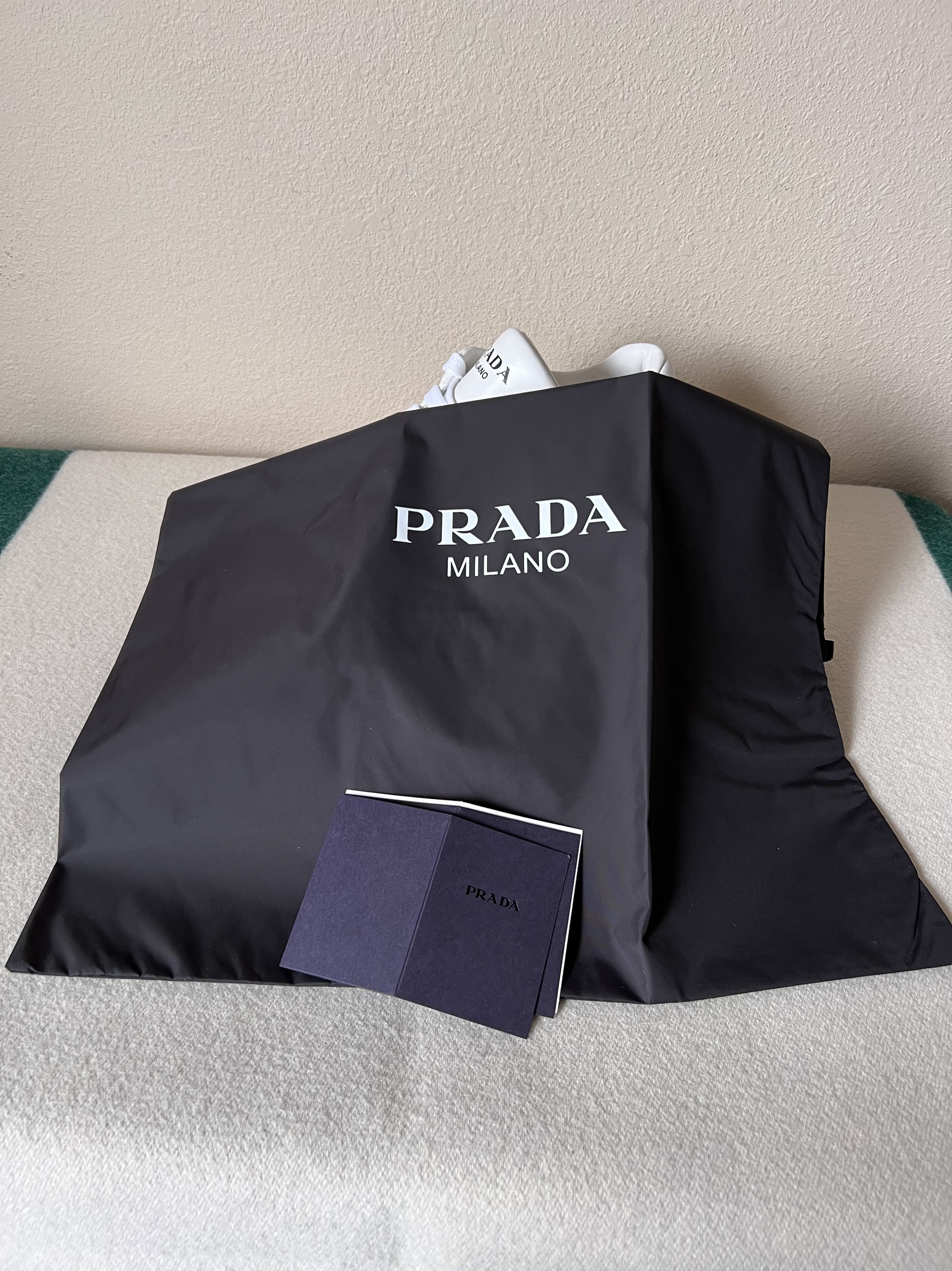 Prada Prada Padded Nappa Leather Sneakers in White Size US 12 / EU 45 - 9 Thumbnail