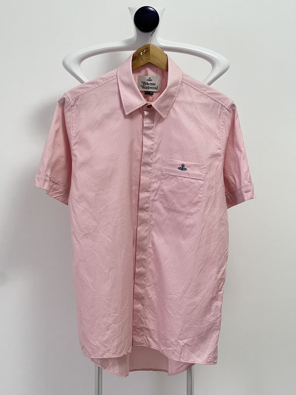 Vintage × Vivienne Westwood Vivienne Westwood embroidered logo button up shirt Size US M / EU 48-50 / 2 - 1 Thumbnail