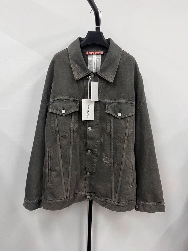Acne Studios Solid-color single-breasted denim jacket