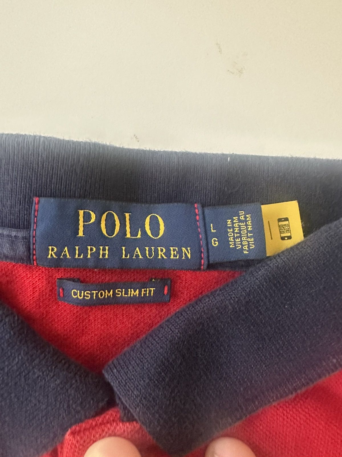 Polo Ralph Lauren Red Vintage Big Pony polo Size US L / EU 52-54 / 3 - 3 Thumbnail