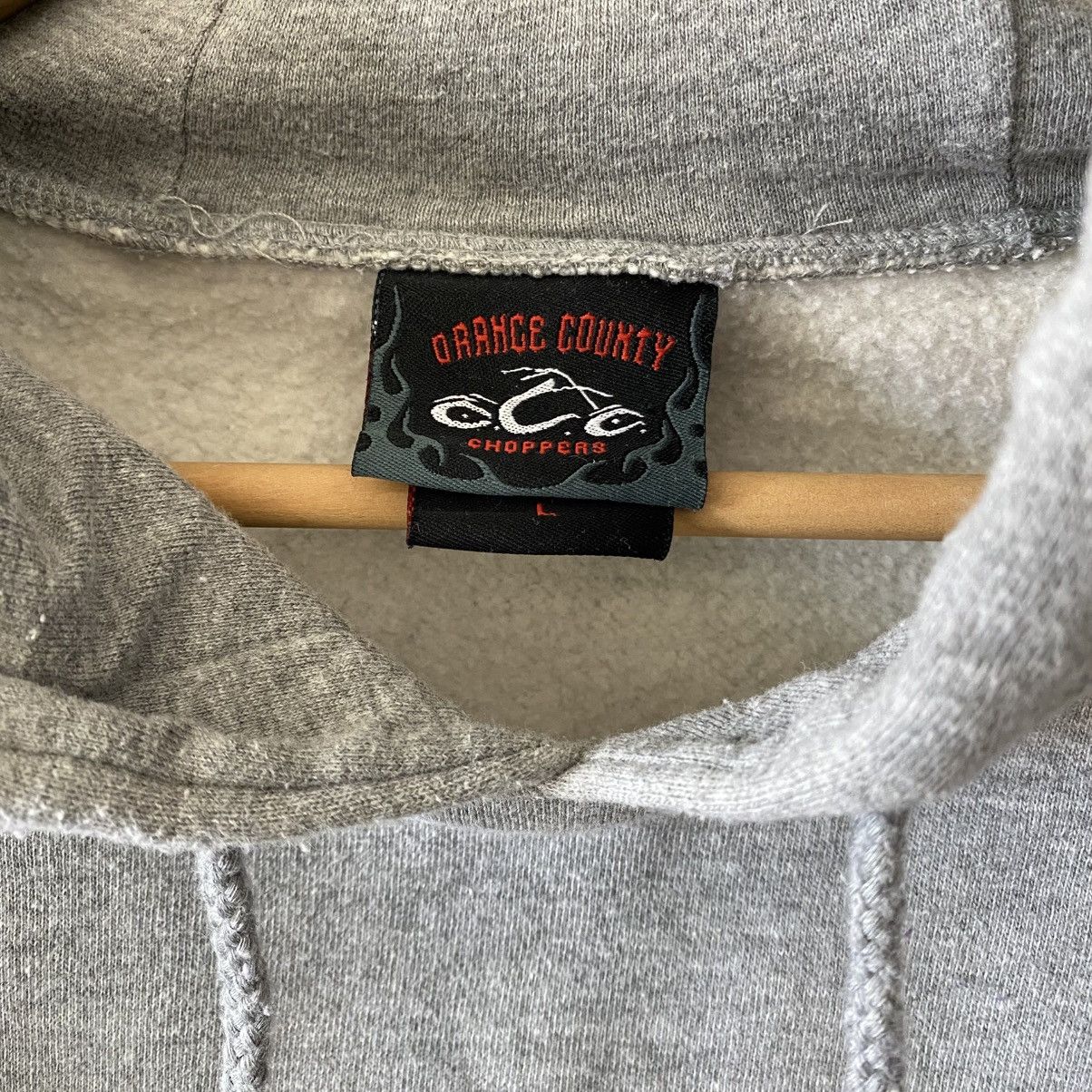 Other Vintage Orange County Choppers Hoodie Sweatshirt Grey 1990s Size US L / EU 52-54 / 3 - 3 Thumbnail