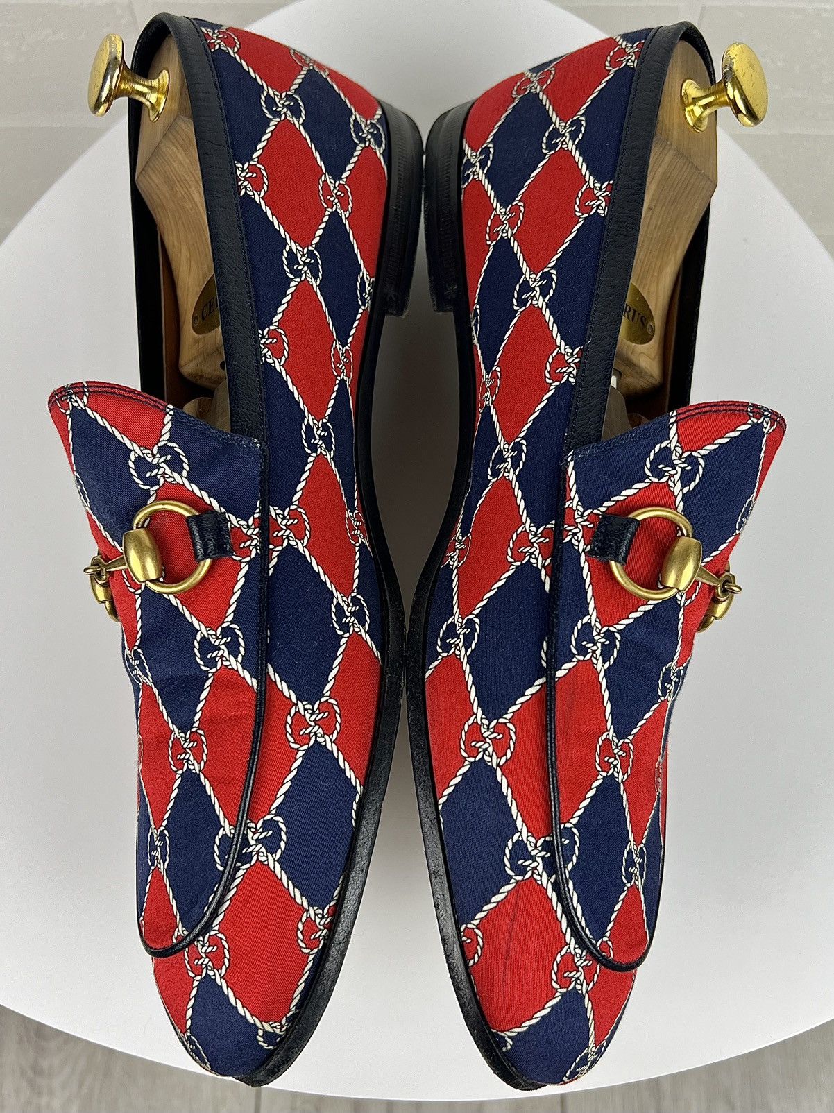 Gucci GUCCI Loafers Leather Shoes Jordaan Horsebit GG Monogram Size US 9 / EU 42 - 15 Thumbnail
