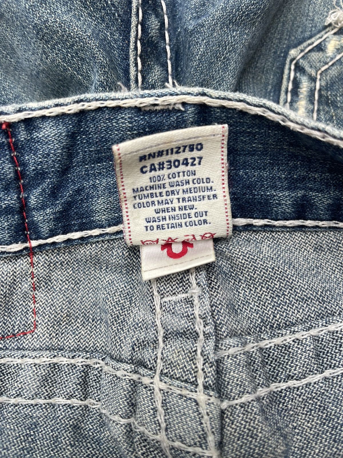 True Religion Vintage True Religion Billy Big T Flare Jeans Distressed USA Size US 31 - 4 Thumbnail