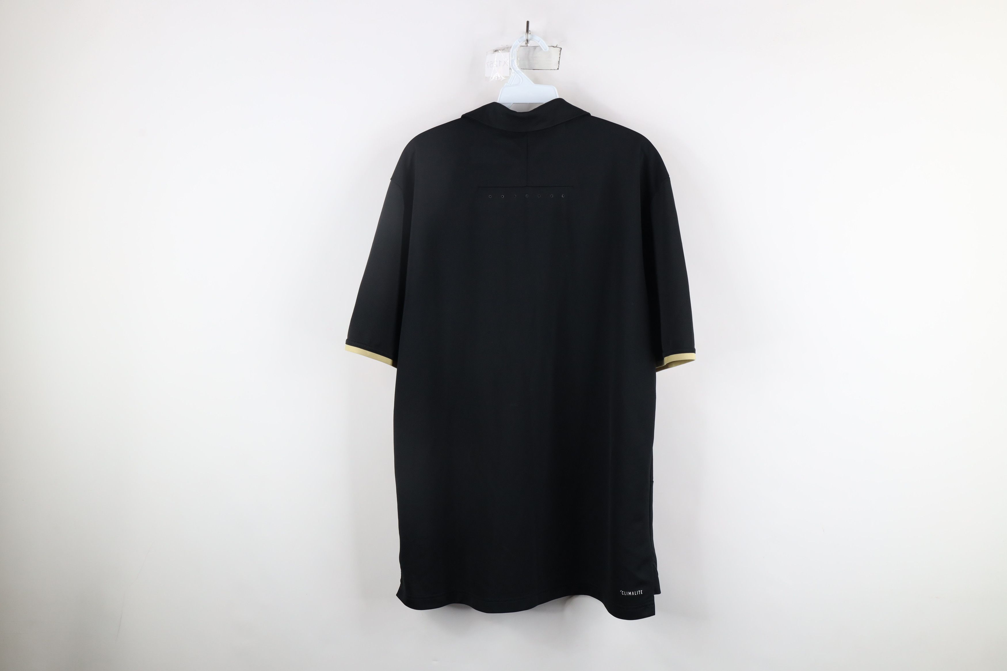 Adidas × Vintage Adidas Wofford University Football Collared Polo Shirt Black Size US XL / EU 56 / 4 - 16 Thumbnail