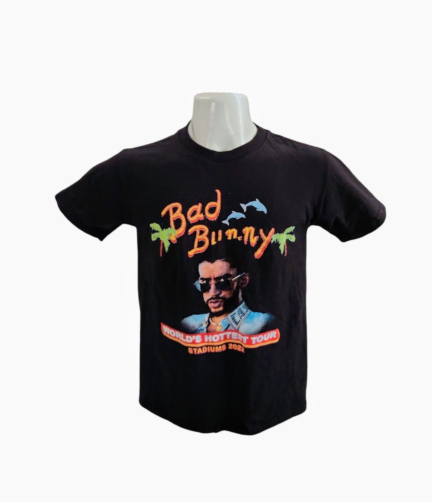 Band Tees Bad Bunny World's Hottest Tour 2022 Official Merch sz small Size US S / EU 44-46 / 1 - 1 Thumbnail