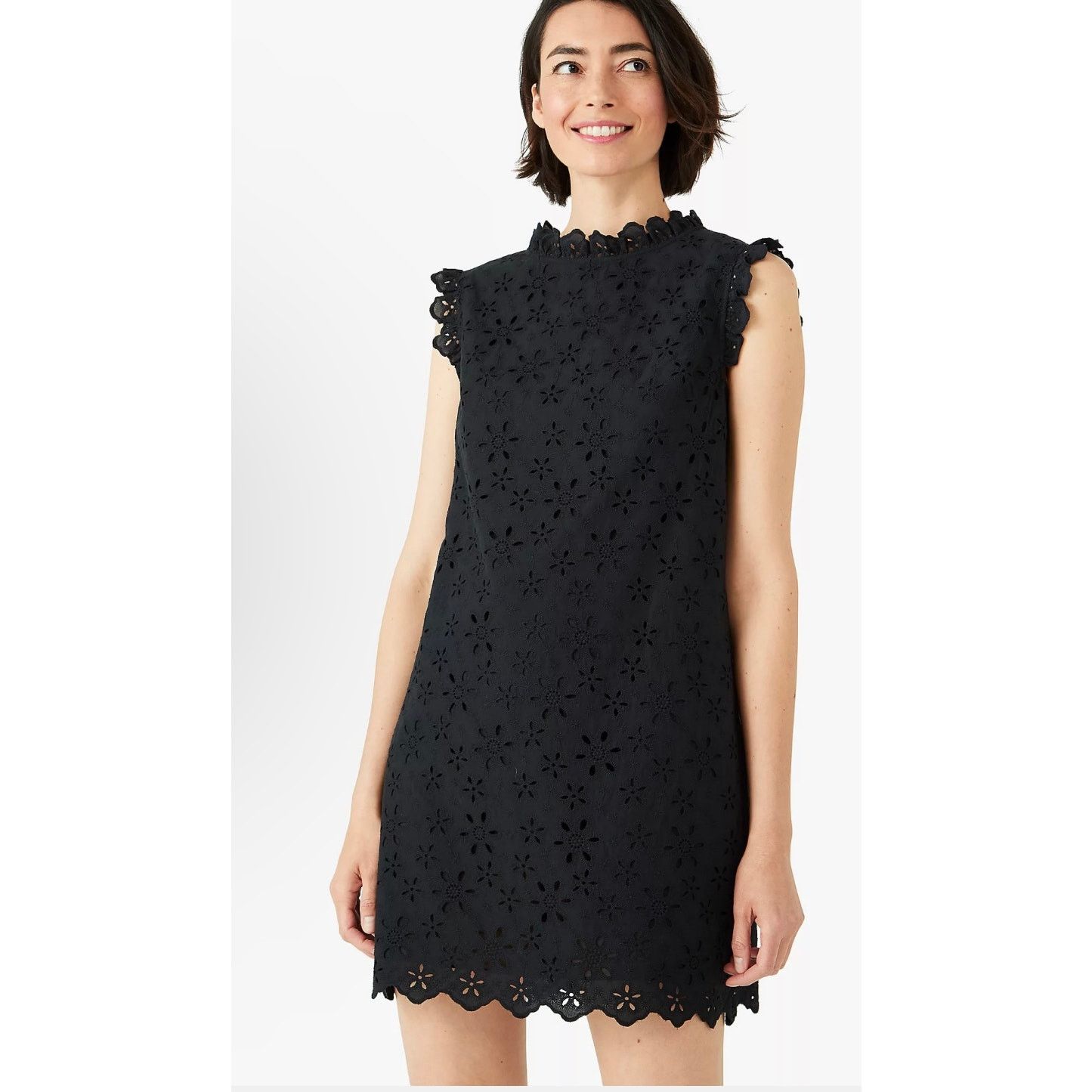 Kate Spade Kate Spade Daisy Eyelet Shift Dress SIZE 4 Size S / US 4 / IT 40 - 3 Thumbnail