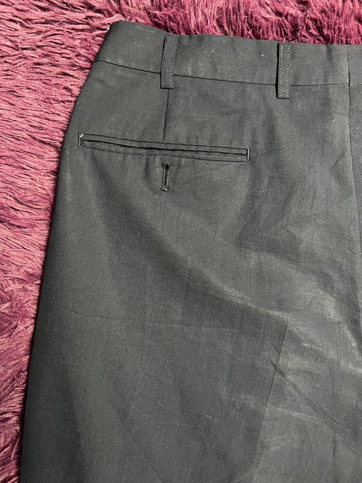 Yves Saint Laurent Vintage Yves Saint Laurent Pour Homme Pleated Trousers (45) Size US 35 - 10 Thumbnail