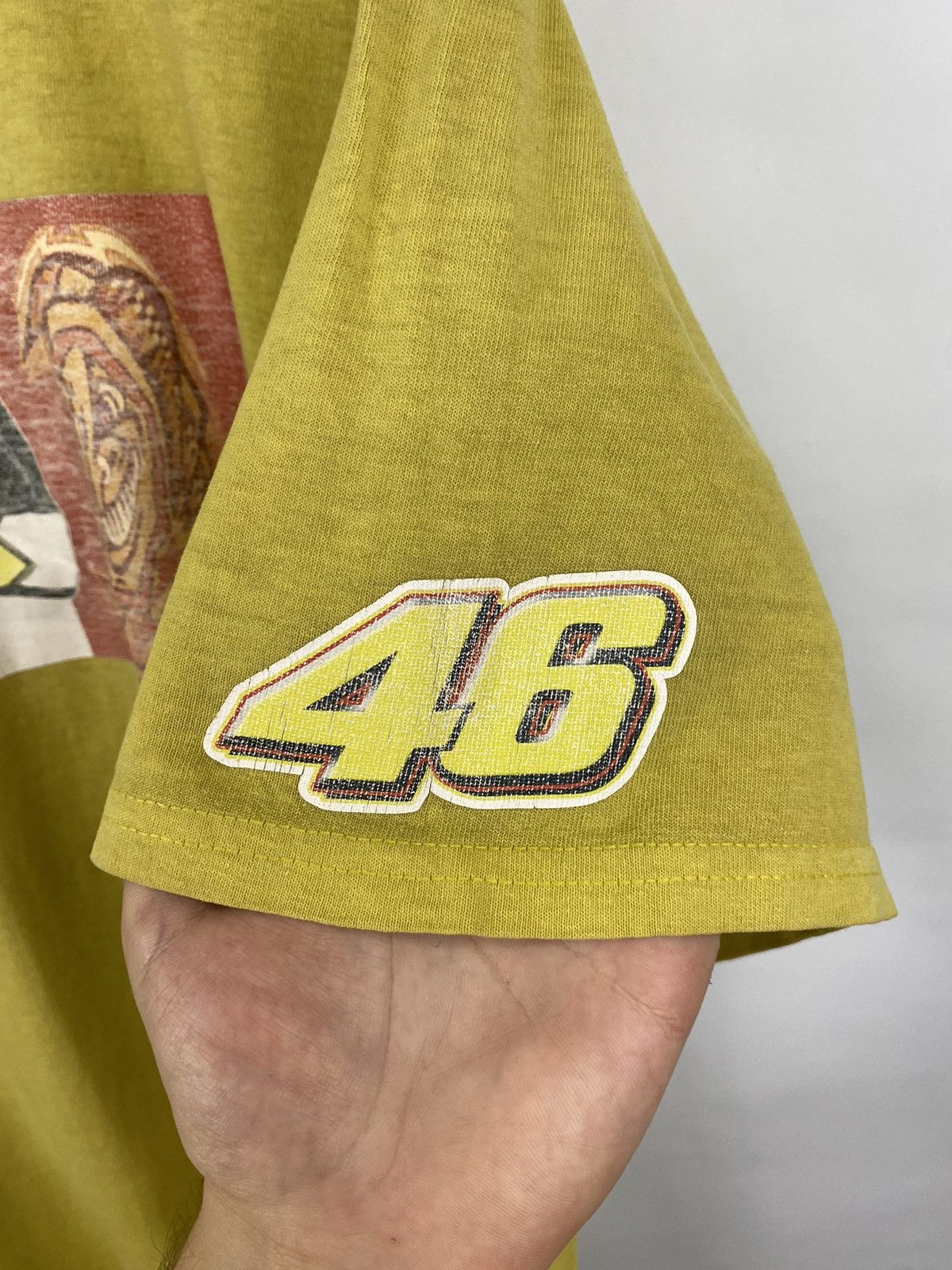 Gildan 🇮🇹 Vintage 90s Valentino Rossi 46 World Champion T-Shirt Rare Size US XXL / EU 58 / 5 - 7 Thumbnail
