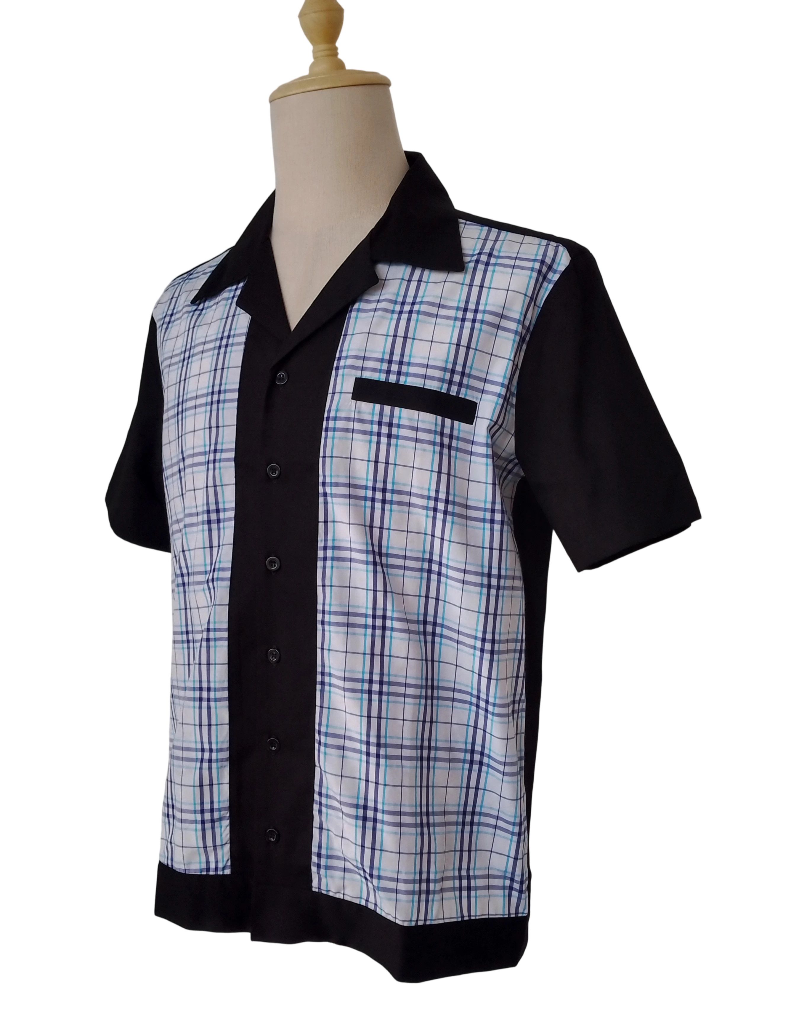 Other Men Workshirts Navy Plaid Fake Pocket Size US M / EU 48-50 / 2 - 2 Thumbnail