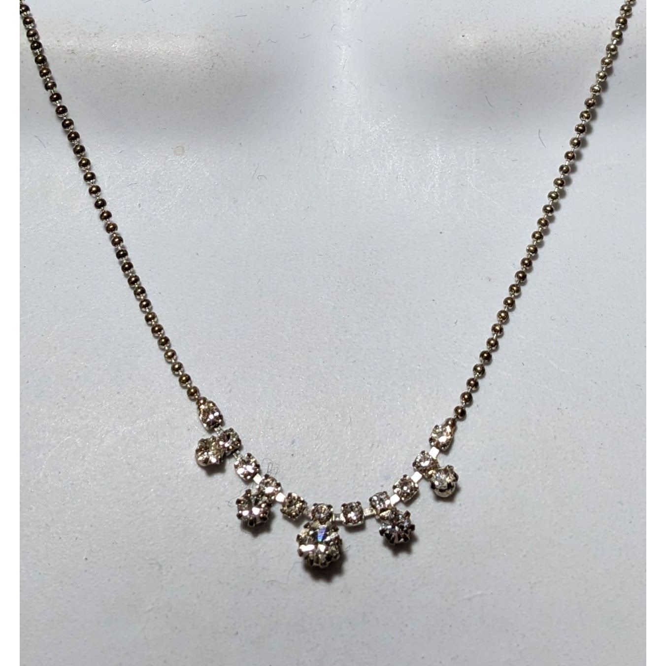 Other Minimalist Glam Silver Rhinestone Necklace Size ONE SIZE - 5 Thumbnail