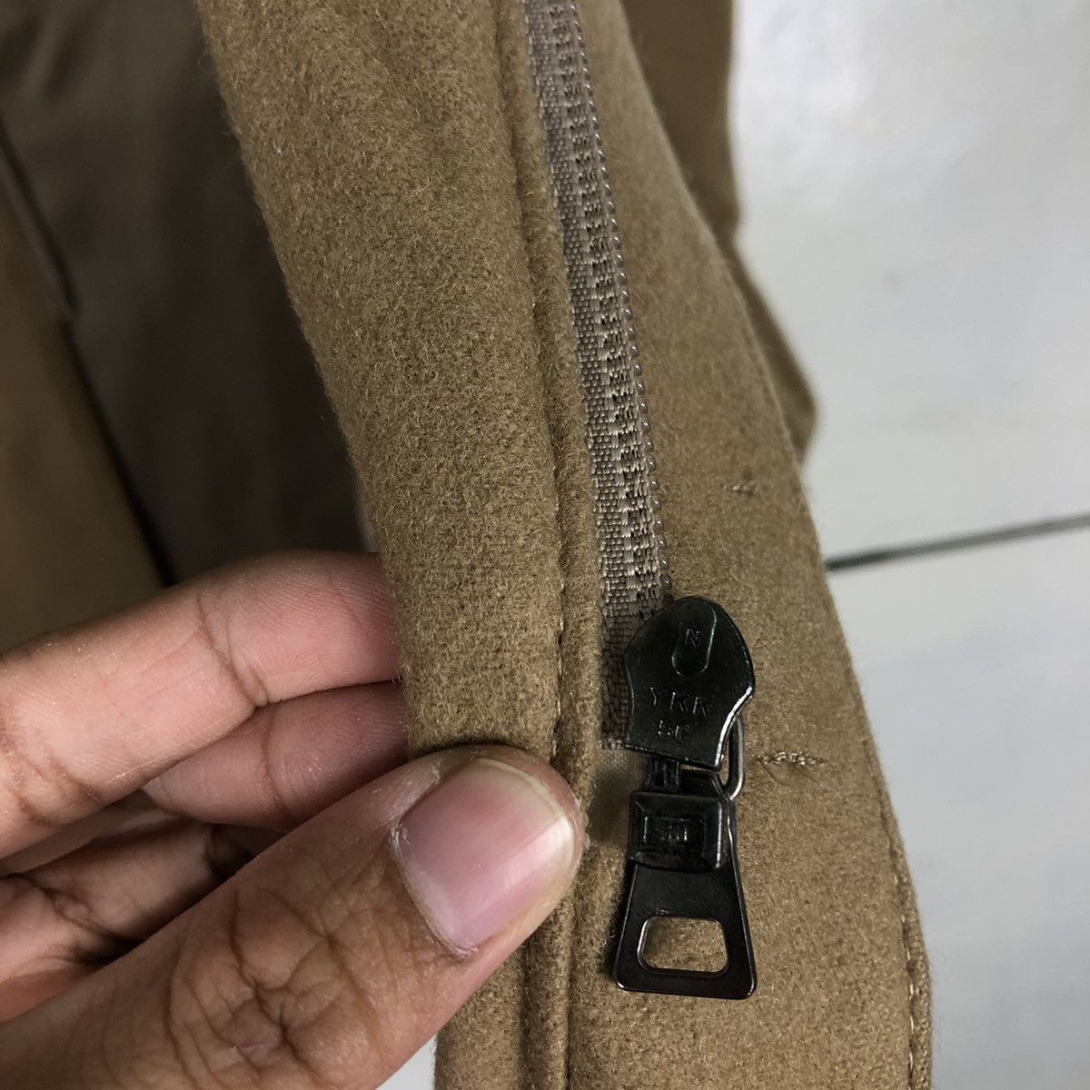 Comme Ca Ism 🔥Rich Brown - Fly Coats Long Jacket Wool Herringbone Size US M / EU 48-50 / 2 - 15 Thumbnail