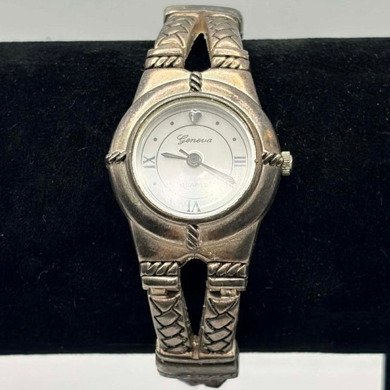 Geneva Silver Heart Western Geneva Watch Size ONE SIZE - 2 Thumbnail