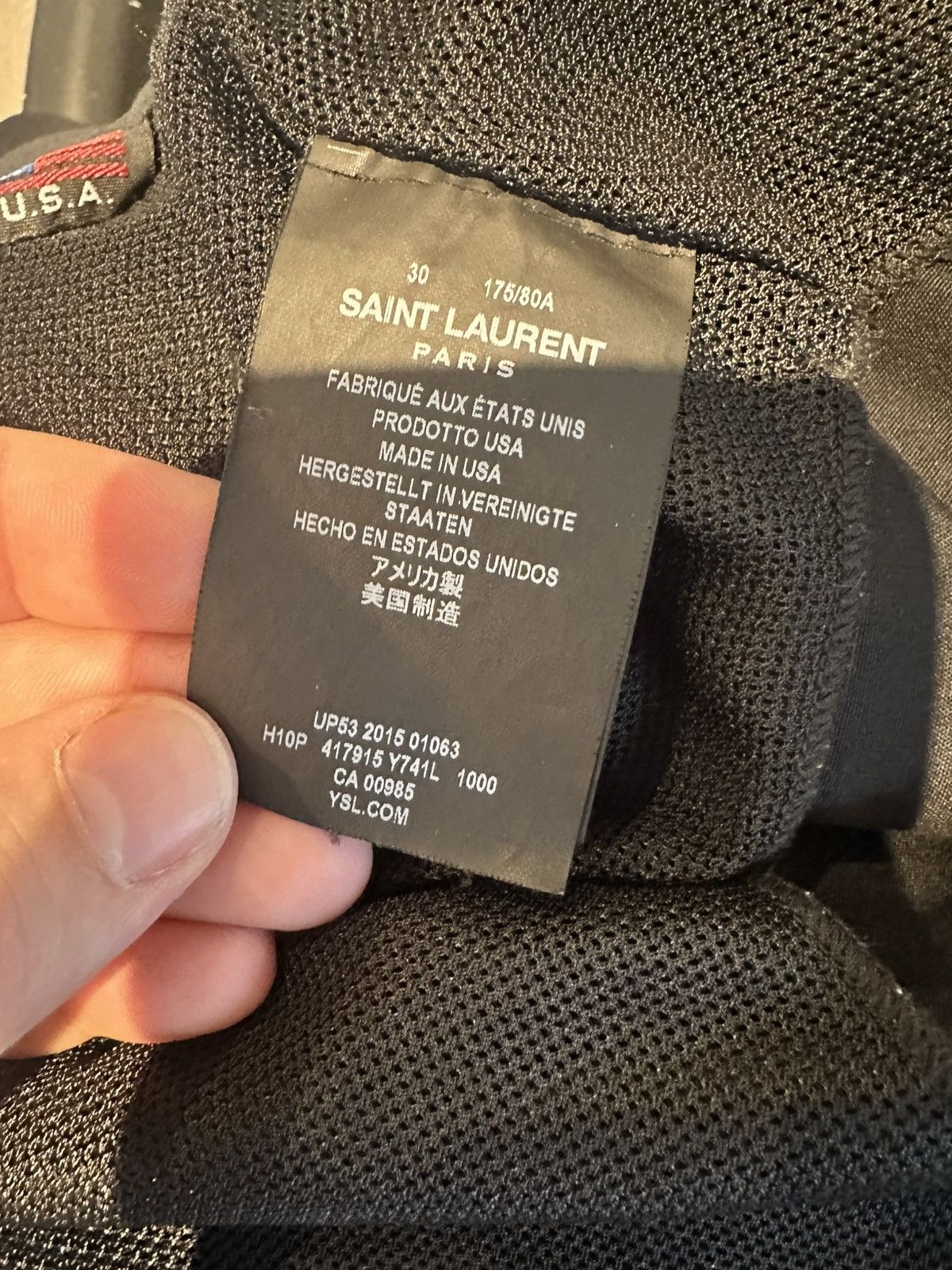 Saint Laurent Paris Saint Laurent Paris Surf Sound Black Swim Shorts Size US 30 / EU 46 - 7 Thumbnail