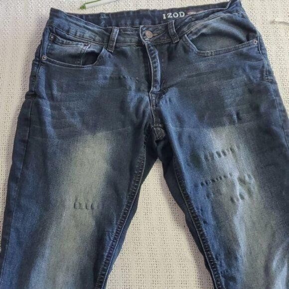 Izod Izod Comfort Straight Stretch Sz. 32 x 30 Blue Jeans Size US 32 / EU 48 - 4 Thumbnail