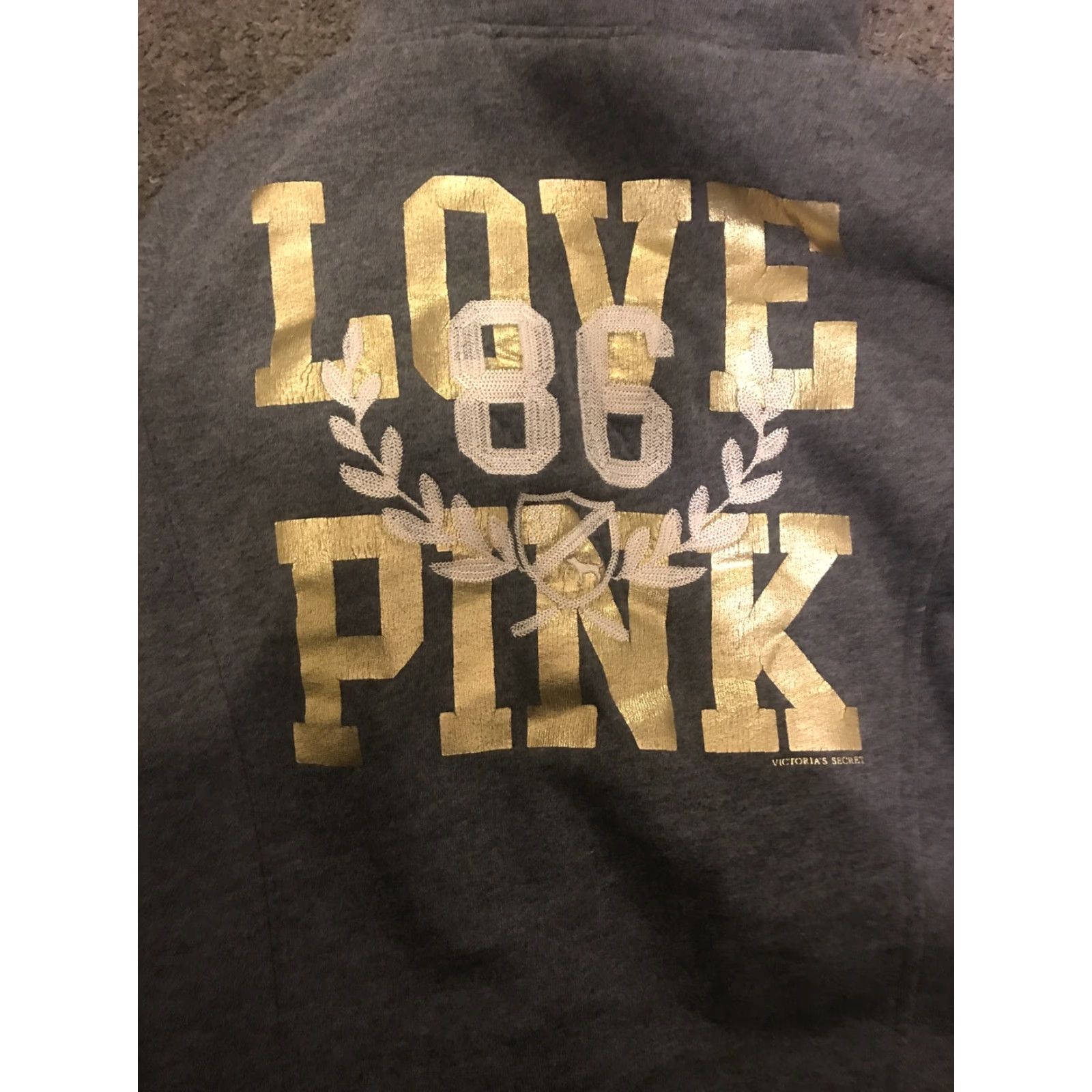 Victoria's Secret Victoria’s Secret PINK Fur Lined Heavy Jacket Hoodie Zip Full Zip S Gray Womens Girls Petites Size S Size S / US 4 / IT 40 - 5 Thumbnail