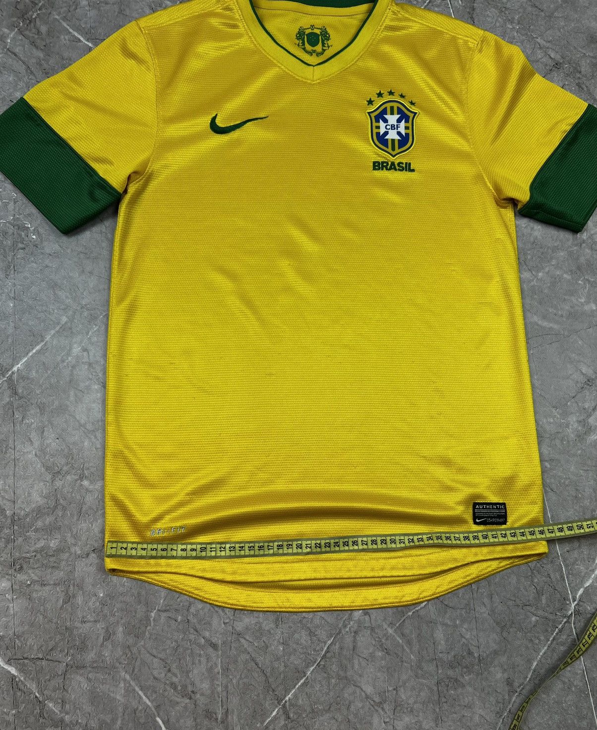 Nike Nike Brasil Soccer Jersey Tee T Shirt Size US S / EU 44-46 / 1 - 13 Thumbnail