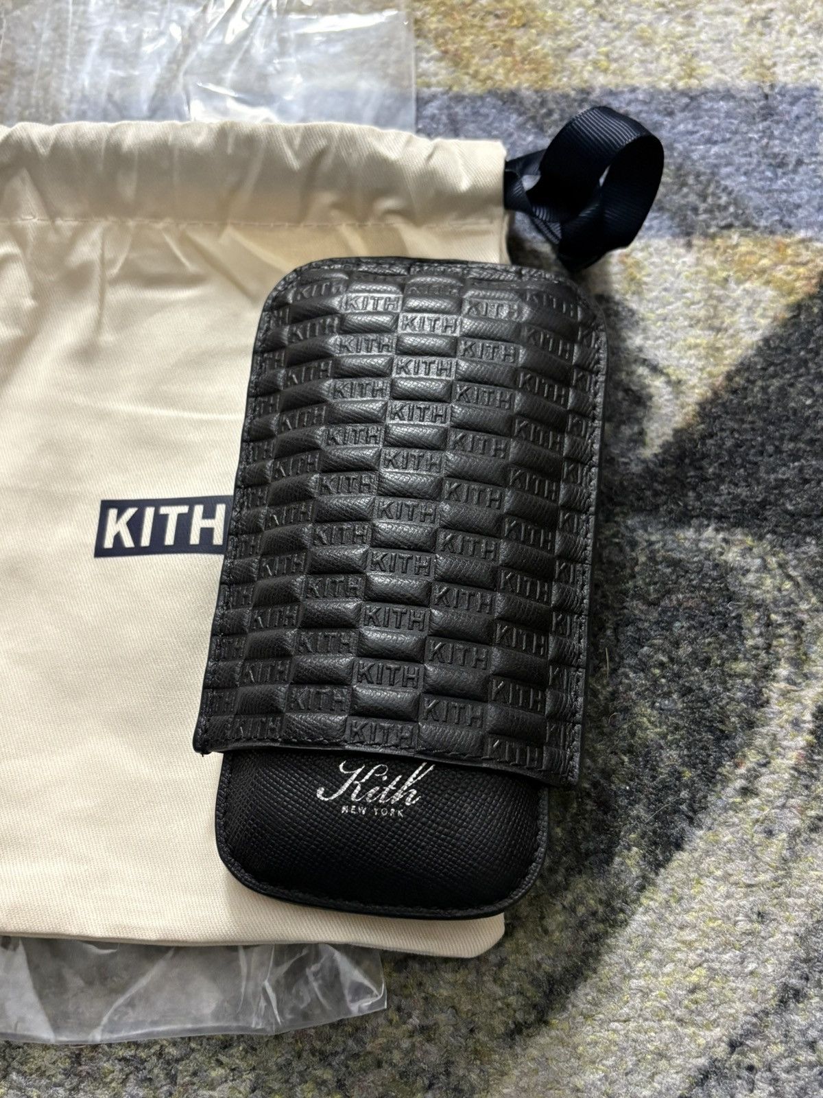Kith Kithmas Monogram Saffiano Leather Cigar Case Size ONE SIZE - 3 Thumbnail