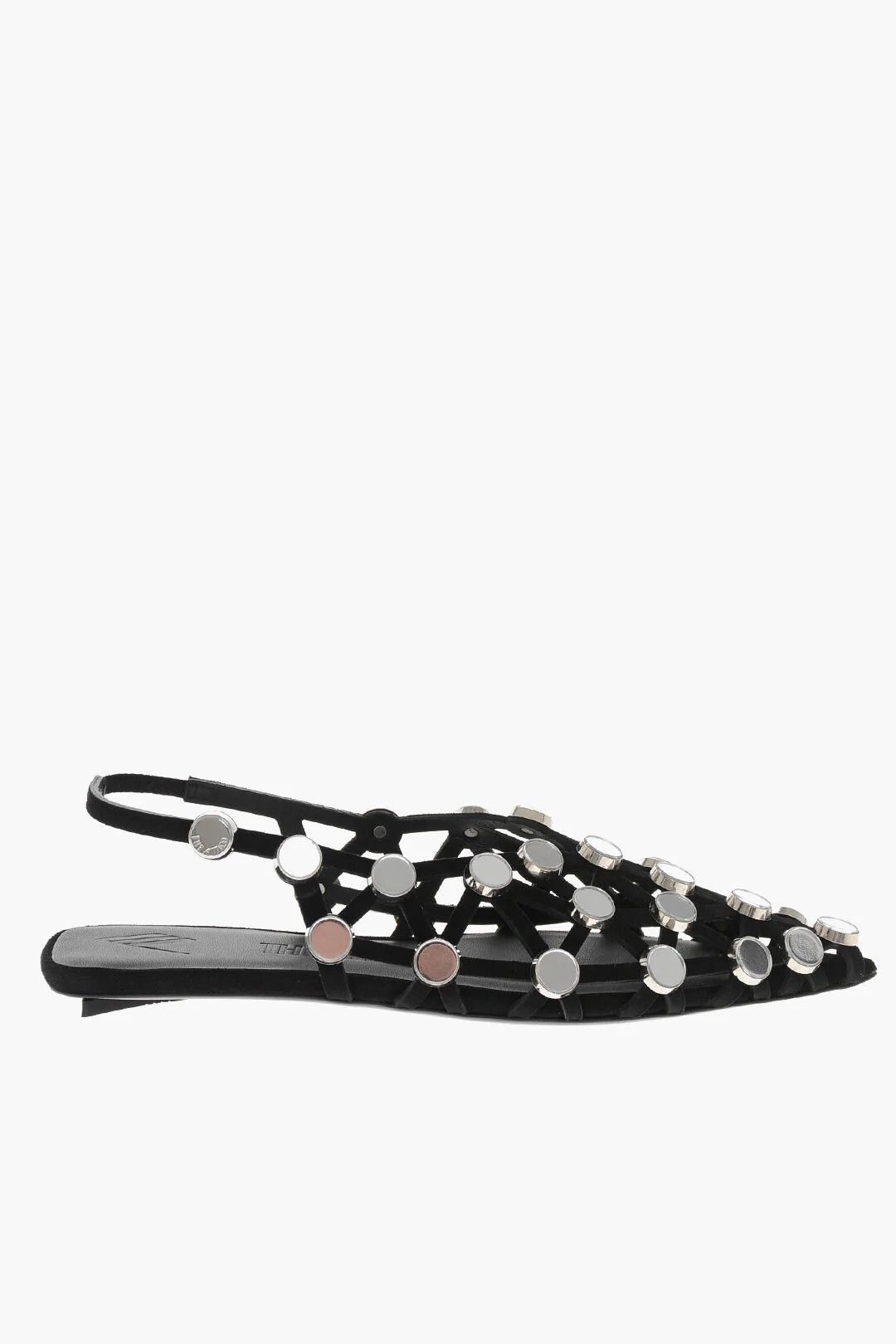The Attico og1mm0426 Slingback Ballet Flats in Black Size US 7 / IT 37 - 1 Thumbnail