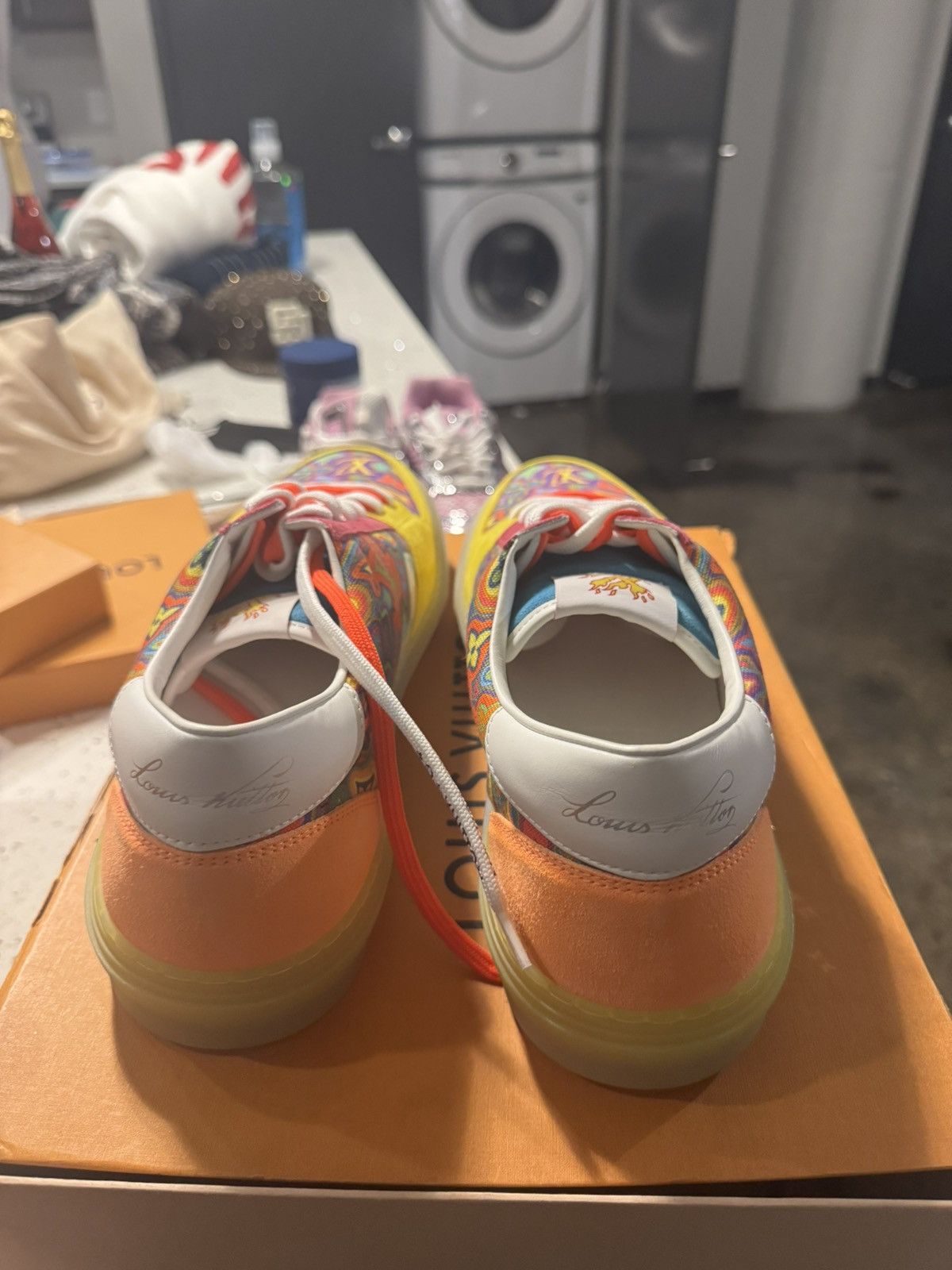 Louis Vuitton Louis Vuitton Ollie Psychedelic sneaker Size US 12 / EU 45 - 4 Thumbnail