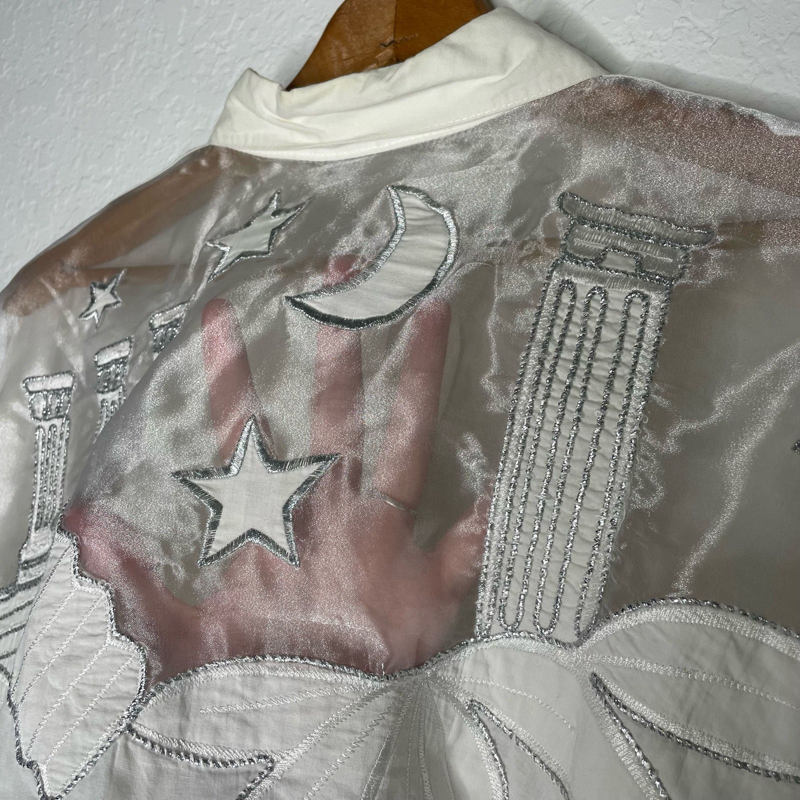 Other Christine Philipe Embroidered Stars Shirt Size XL / US 12-14 / IT 48-50 - 11 Thumbnail