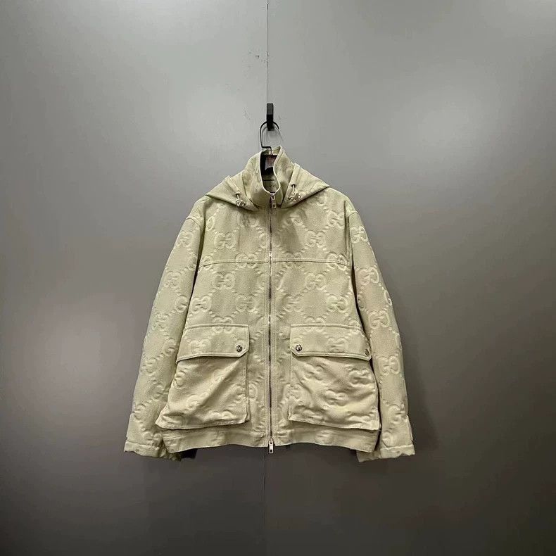 Gucci Gucci Beige embossed double G jacket 2502-Nextarrow Size US XXS / EU 40 - 1 Thumbnail