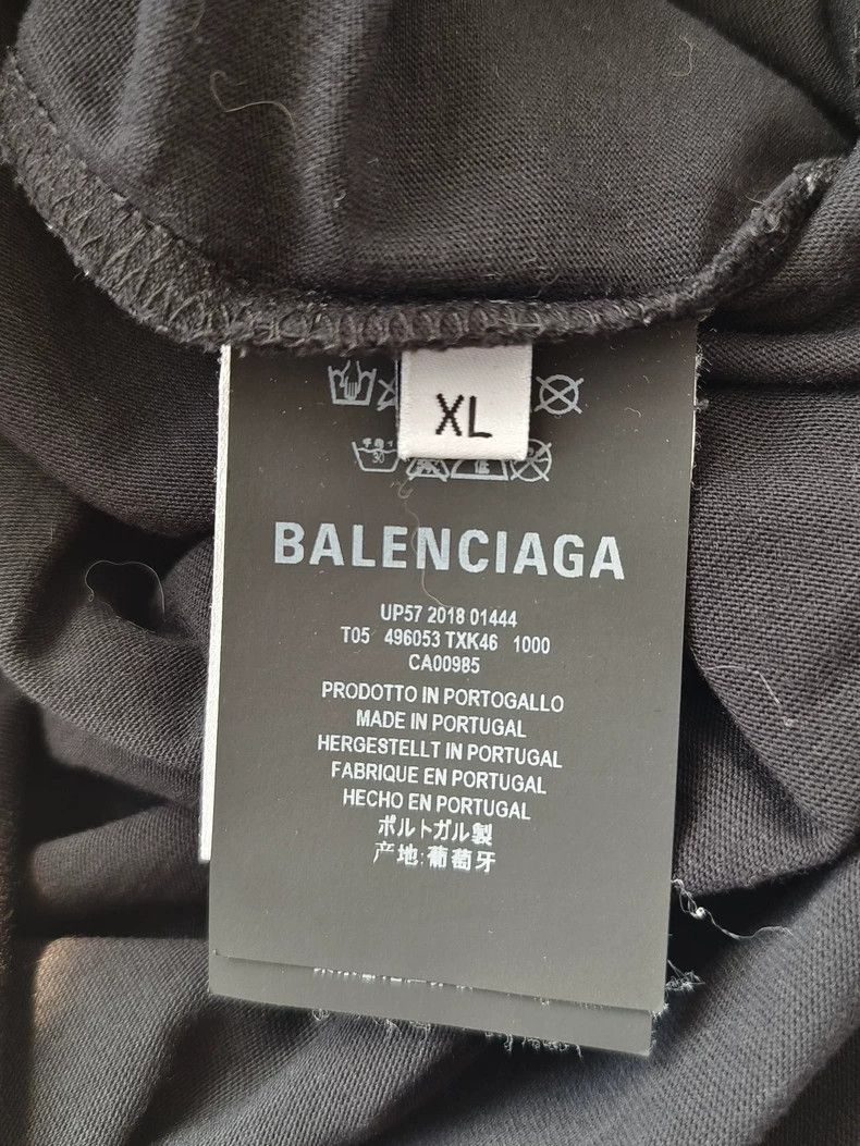 Balenciaga Balenciaga Back label letter logo black short sleeve 2504-N Size US XL / EU 56 / 4 - 4 Thumbnail