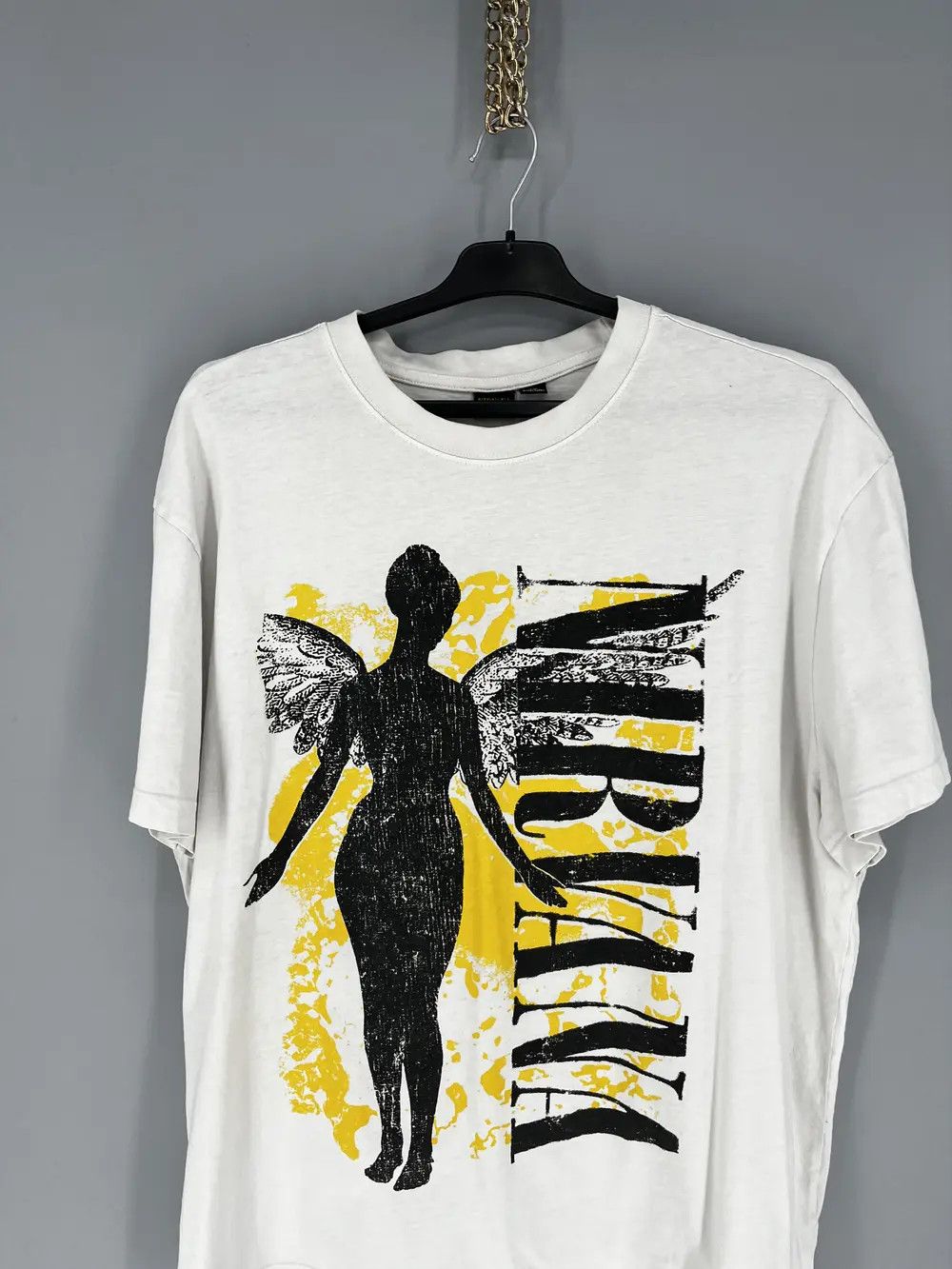 Band Tees Utero Nirvana Angel Album Cover Band Tee T-Shirt Small Size US L / EU 52-54 / 3 - 6 Thumbnail