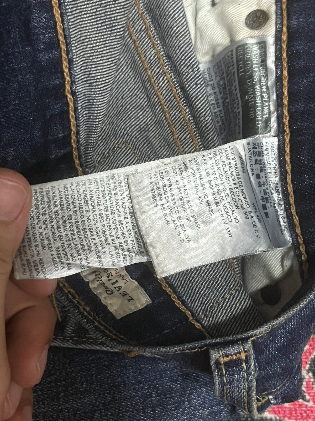 Levi's Vintage Levi’s 569 Big E Non Selvedge Blue Washed Jeans Size US 31 - 17 Thumbnail