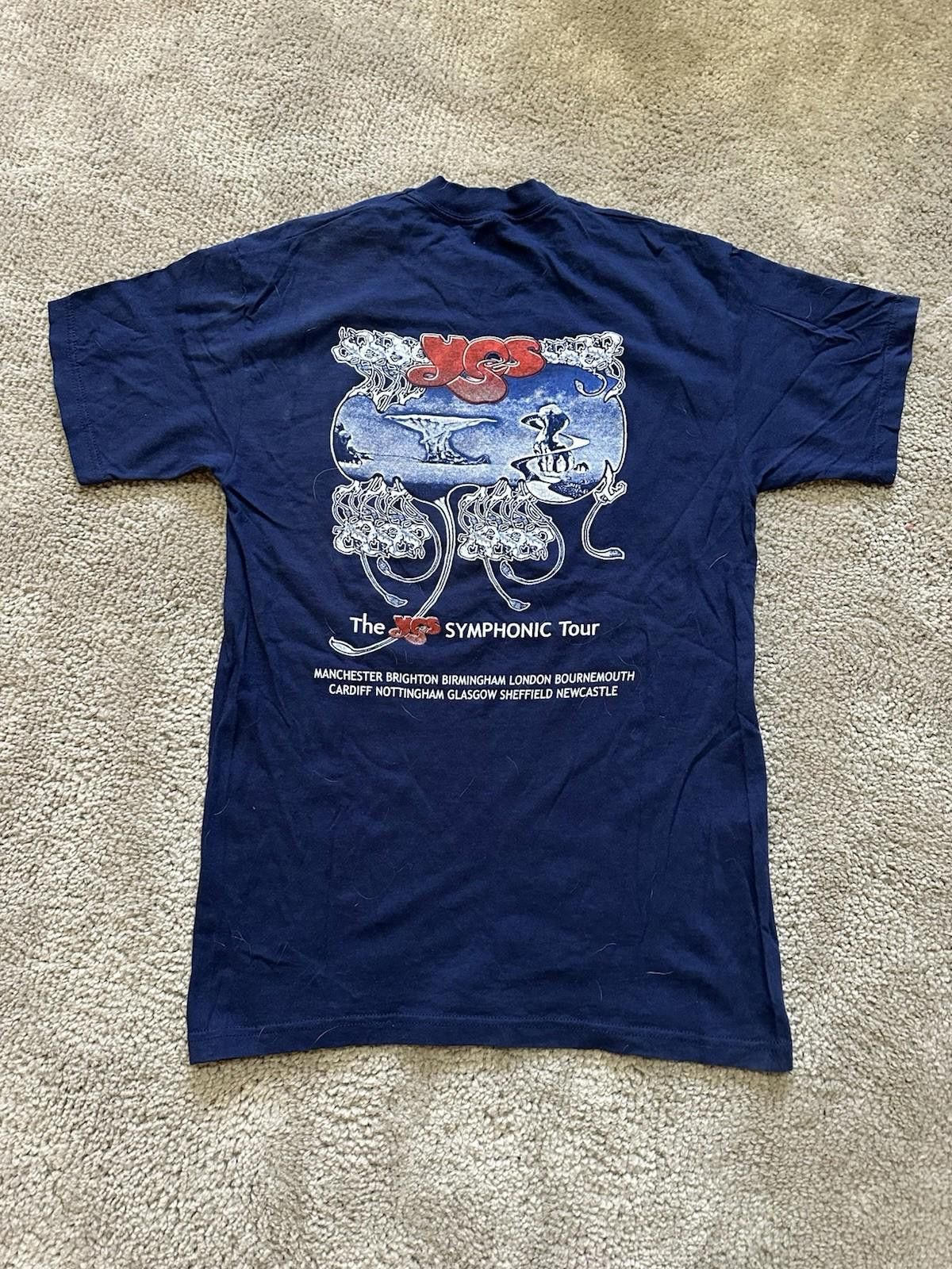 Band Tees VTG YES Band Tee Shirt Mens Medium Blue Tour Rock Music Size US M / EU 48-50 / 2 - 7 Thumbnail