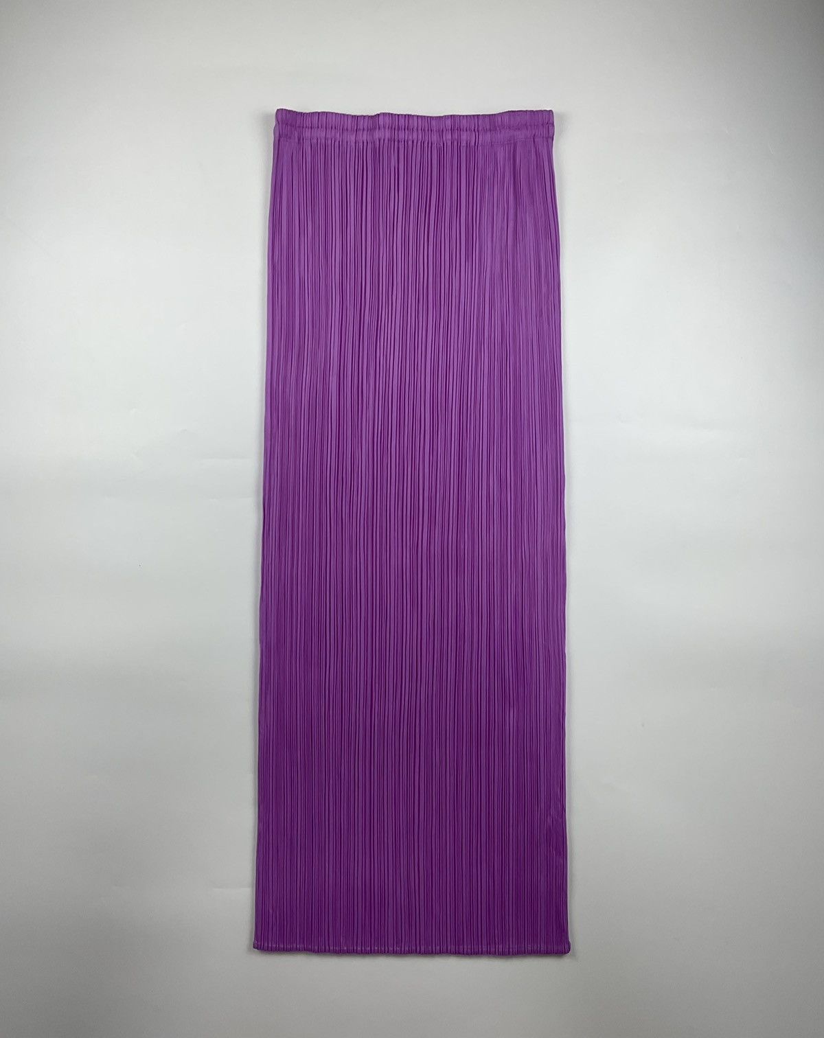 image of Issey Miyake Pleats Please Pleated Long Skirt in Purple, Women's (Size 28)