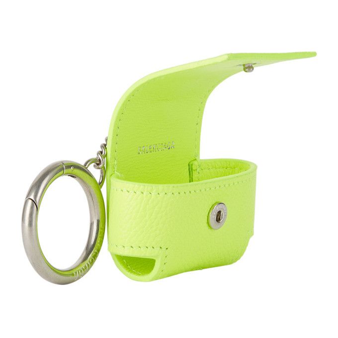 Balenciaga o1s1rm1124 Size: OS / Cash EarPods Pro Holder in Yellow Size ONE SIZE - 3 Thumbnail