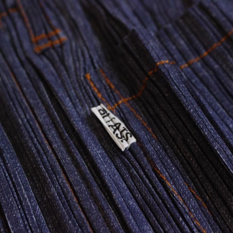 Issey Miyake Issey Miyake size:3 Blue pleated skirt Size 31" - 7 Thumbnail