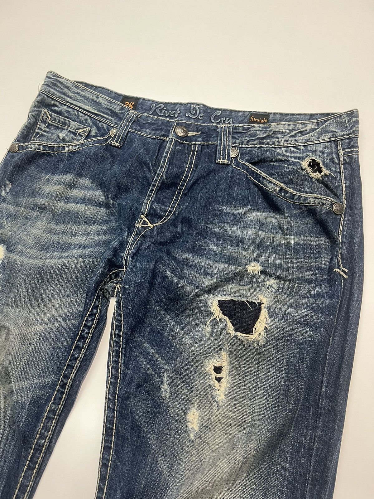 Japanese Brand × Vintage VINTAGE RIVET DE CRU JEANS SIZE 42 Size US 42 / EU 58 - 4 Thumbnail