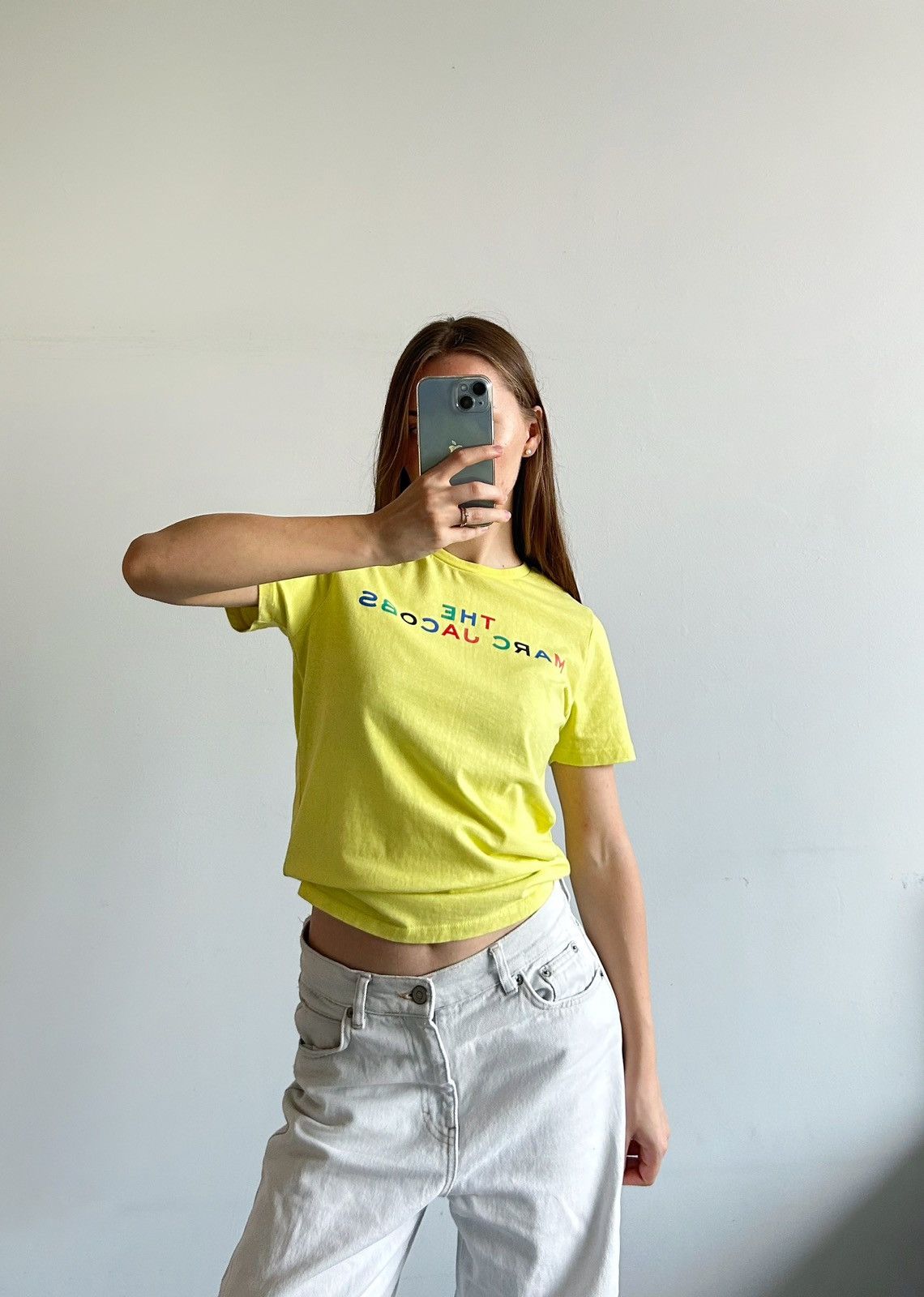 Marc Jacobs Shirt the marc jacobs tee crop big logo Size XXS / US 00 / IT 34 - 1 Preview