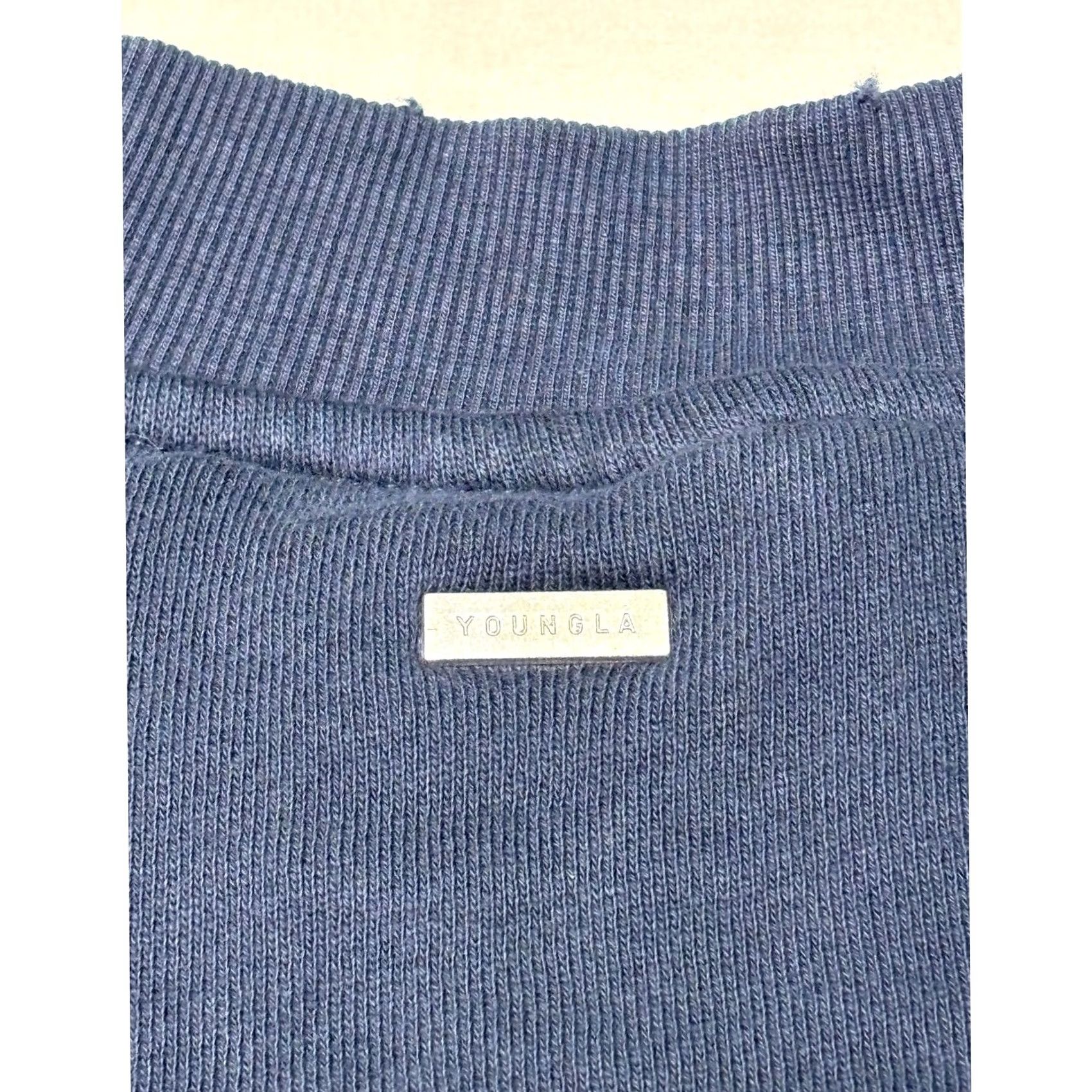 YoungLA VINTAGE YoungLA Sweatshirt Mens L Navy Blue Heavyweight Crewneck Size US L / EU 52-54 / 3 - 7 Thumbnail