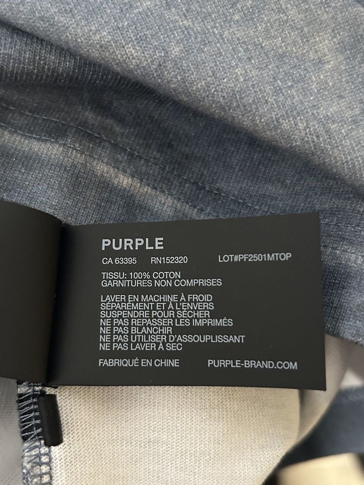 Purple Brand Purple Brand Wordmark Tee Size US L / EU 52-54 / 3 - 5 Thumbnail