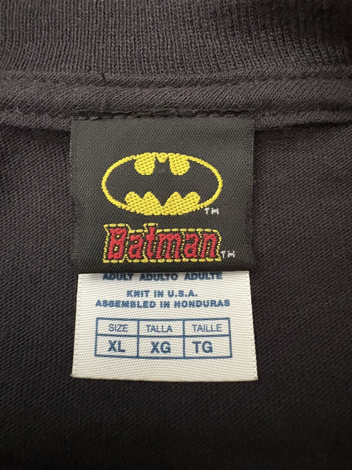 DC Comics Vintage Batman Logo tee Delta Tag Size US XL / EU 56 / 4 - 2 Thumbnail